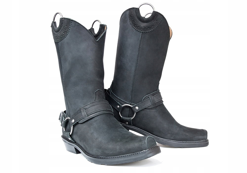 

Skórzane Buty Kowbojki Kawaleryjki Matowe r 45