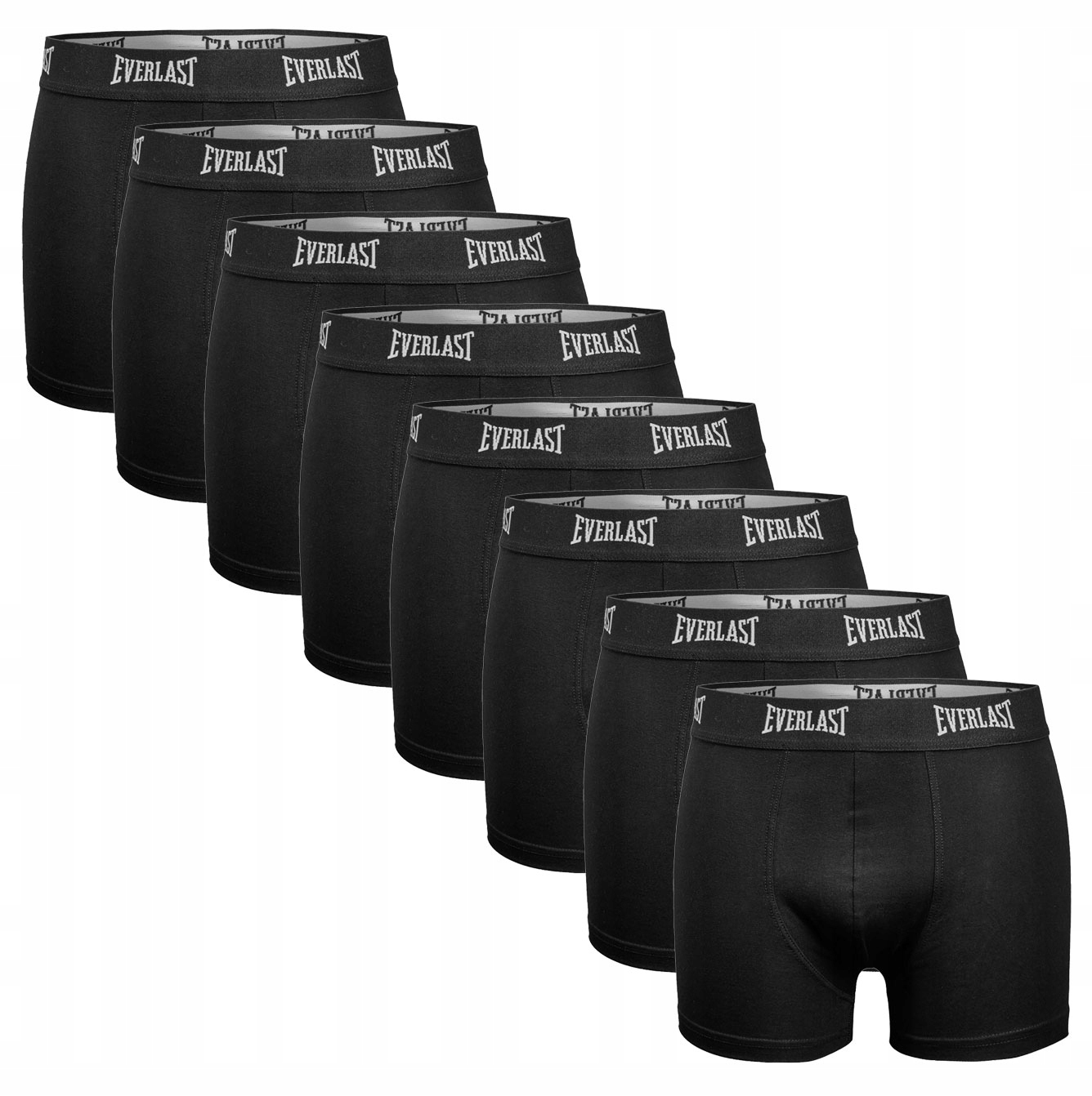 Everlast Boxerky Slipy Bavlna Černé 8 Ks L
