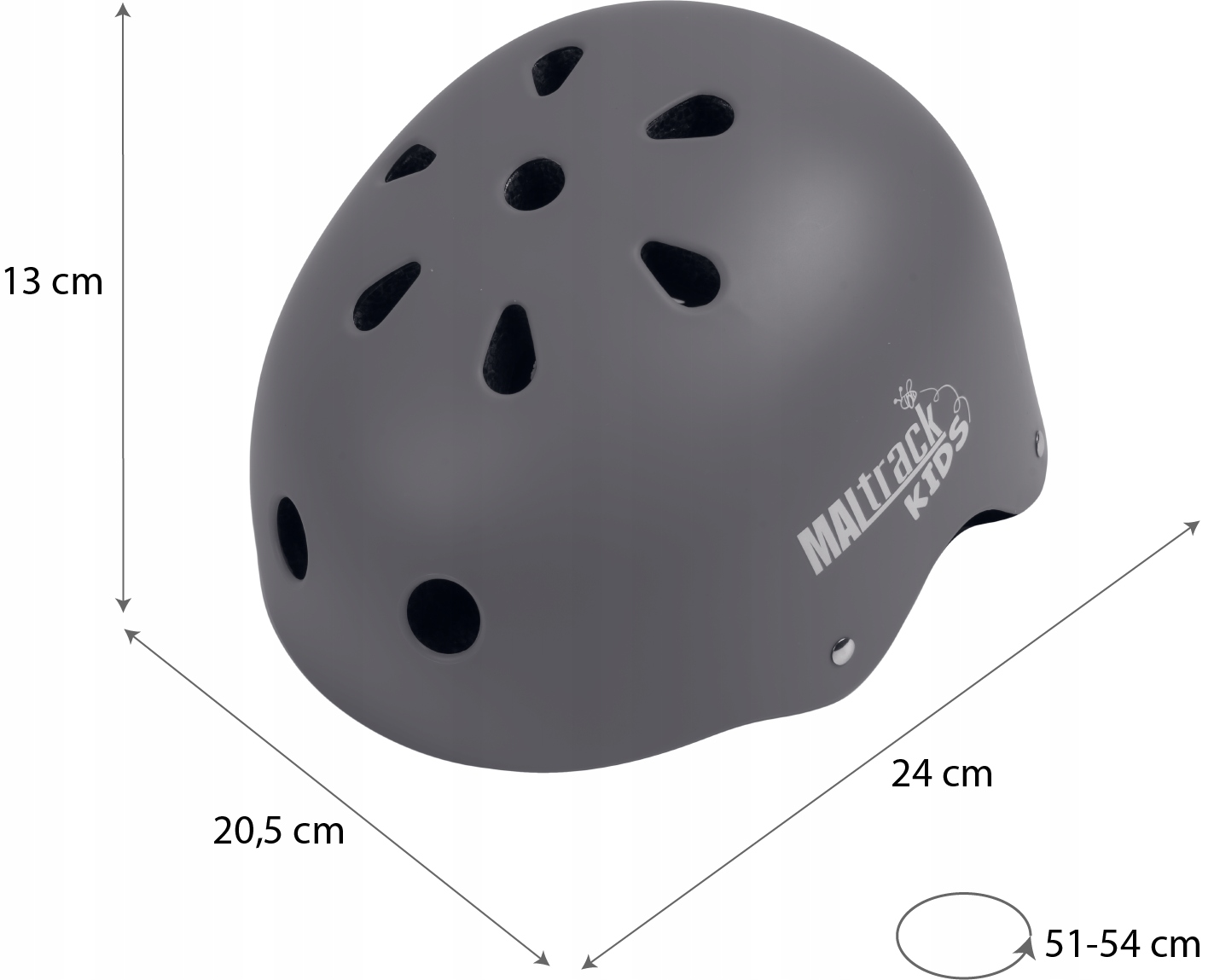 KASK DLA DZIECKA ROWEROWY DZIECIĘCY REGULOWANY Waga produktu z opakowaniem jednostkowym 0.35 kg