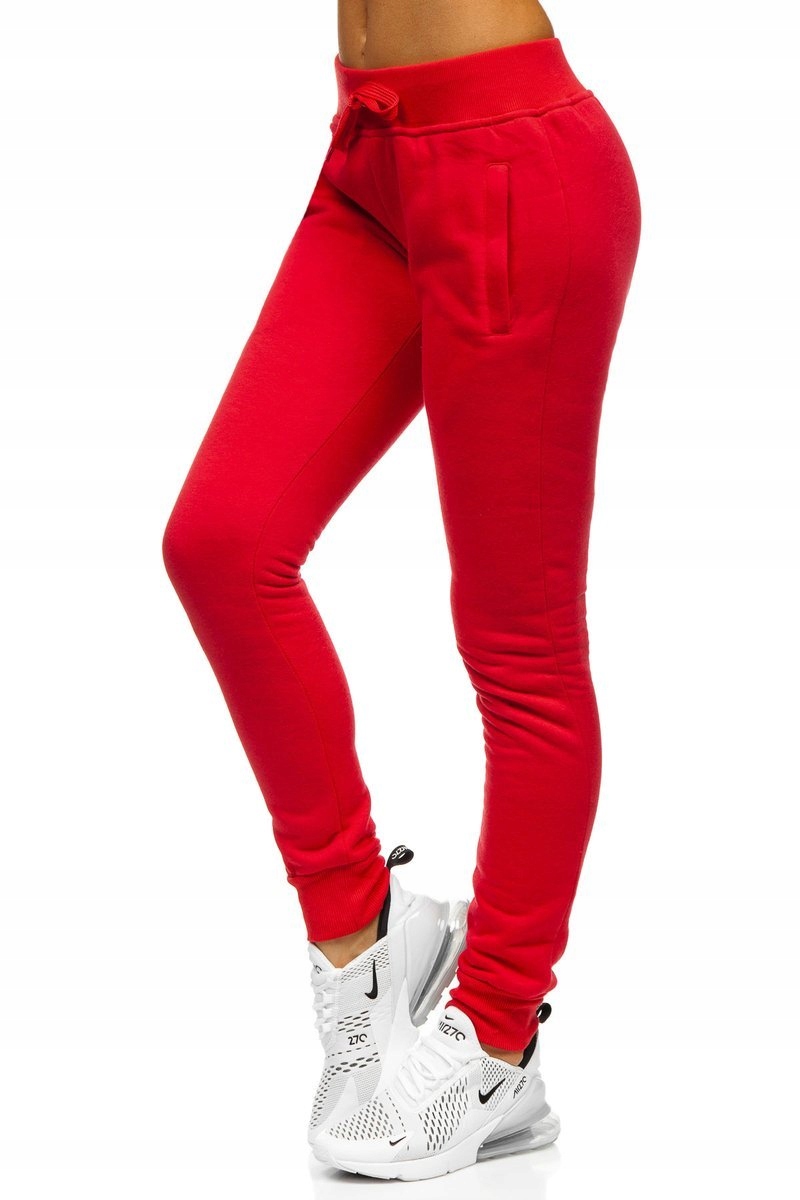 

Spodnie Damskie Dresowe Czerwone CK-01 Denley_s