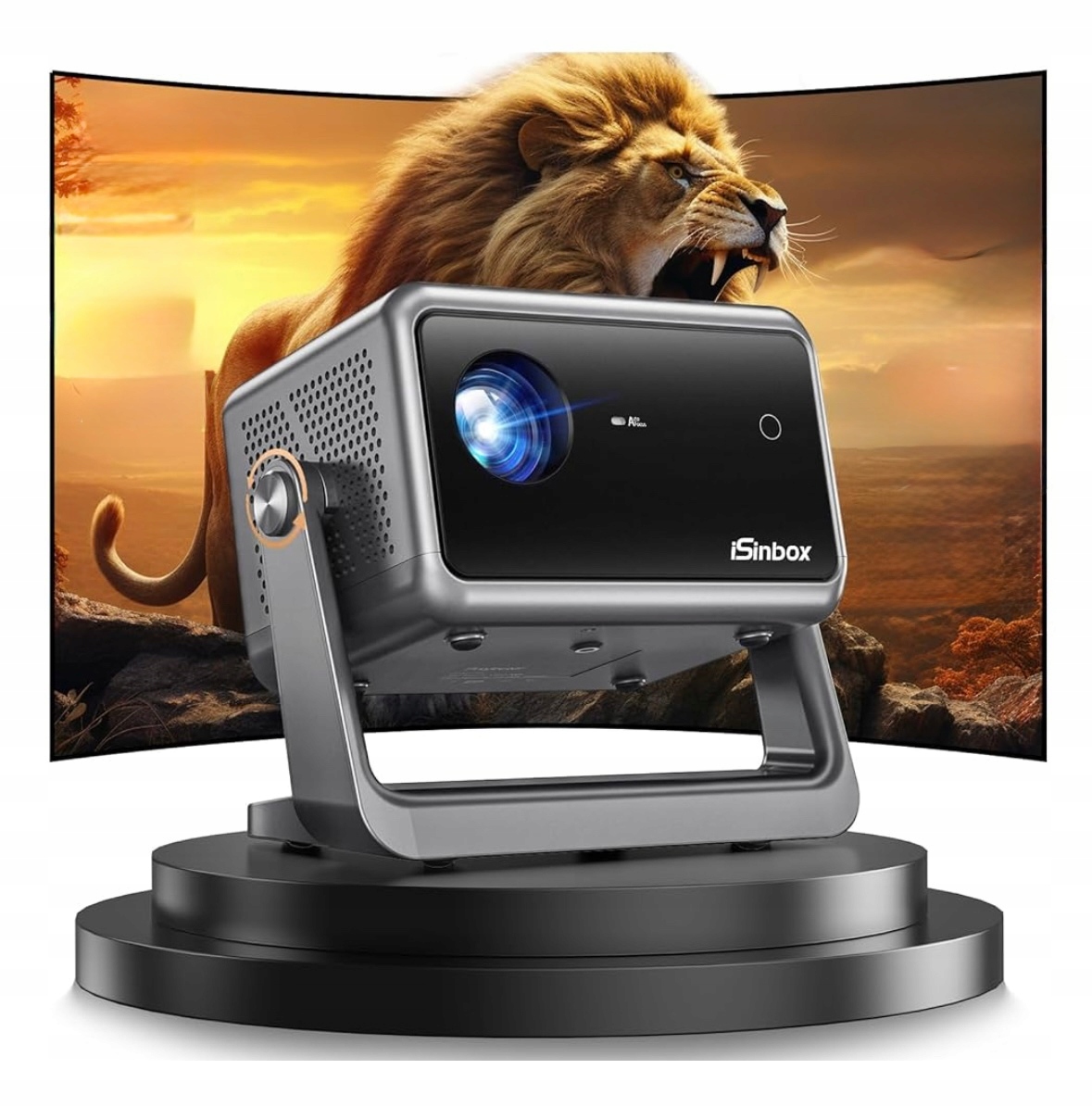 Projektor 4K Smart Tv WiFi LCD 1080P Full Hd iSinbox A1 Pro šedý