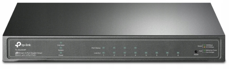 TP-Link TL-SG2008P JetStream Smart Switch, 8x Glan, 4x PoE 62W, Omada Sdn
