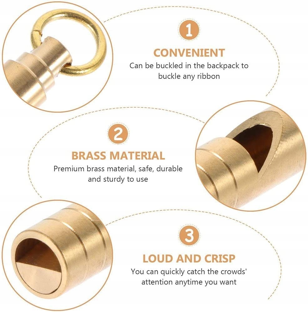 Mini mosiny gwizdek z brelokiem 4 szt. Gwizdek Rodzaj brak informacji