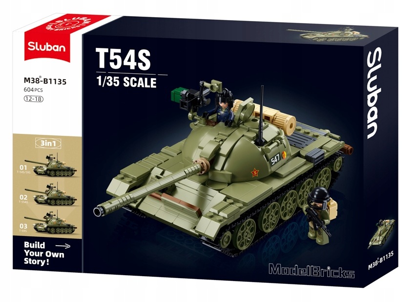 Czołg T-54 Model Bricks 7138