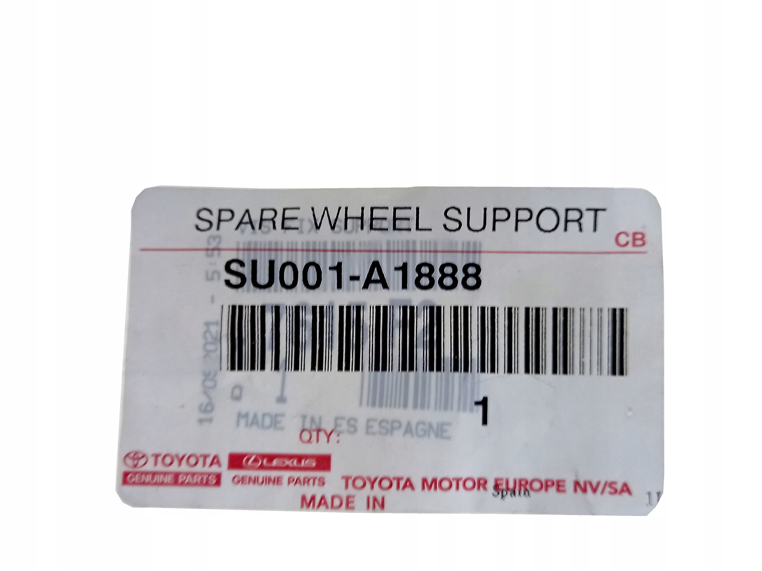 JUMPY 16-23 ŚRUBA WINDA KOSZ KOŁA ZAPASOWEGO Numer katalogowy części SU001-A1888