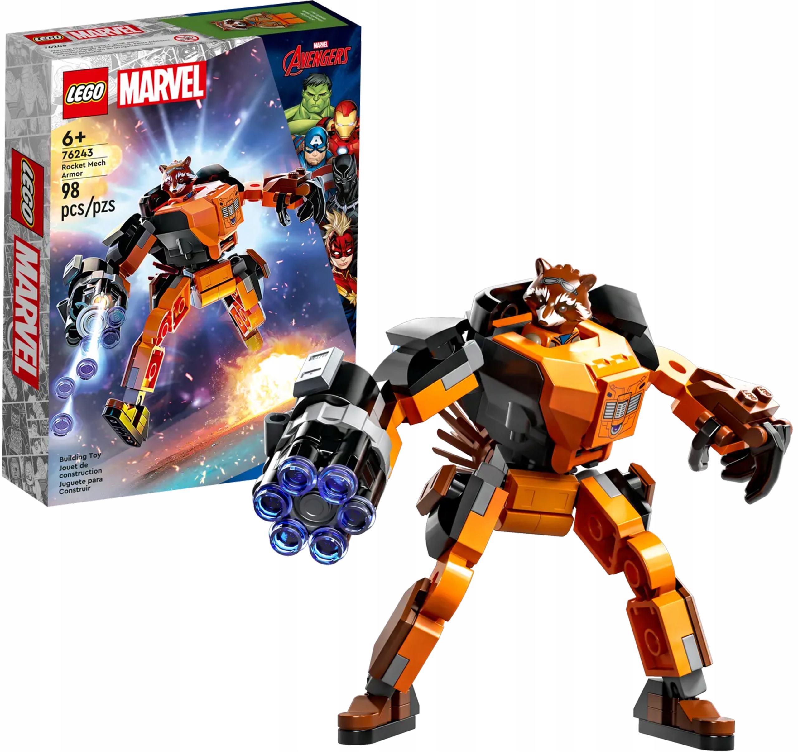 Lego Heroes Rocketova mechanická brnění 76243