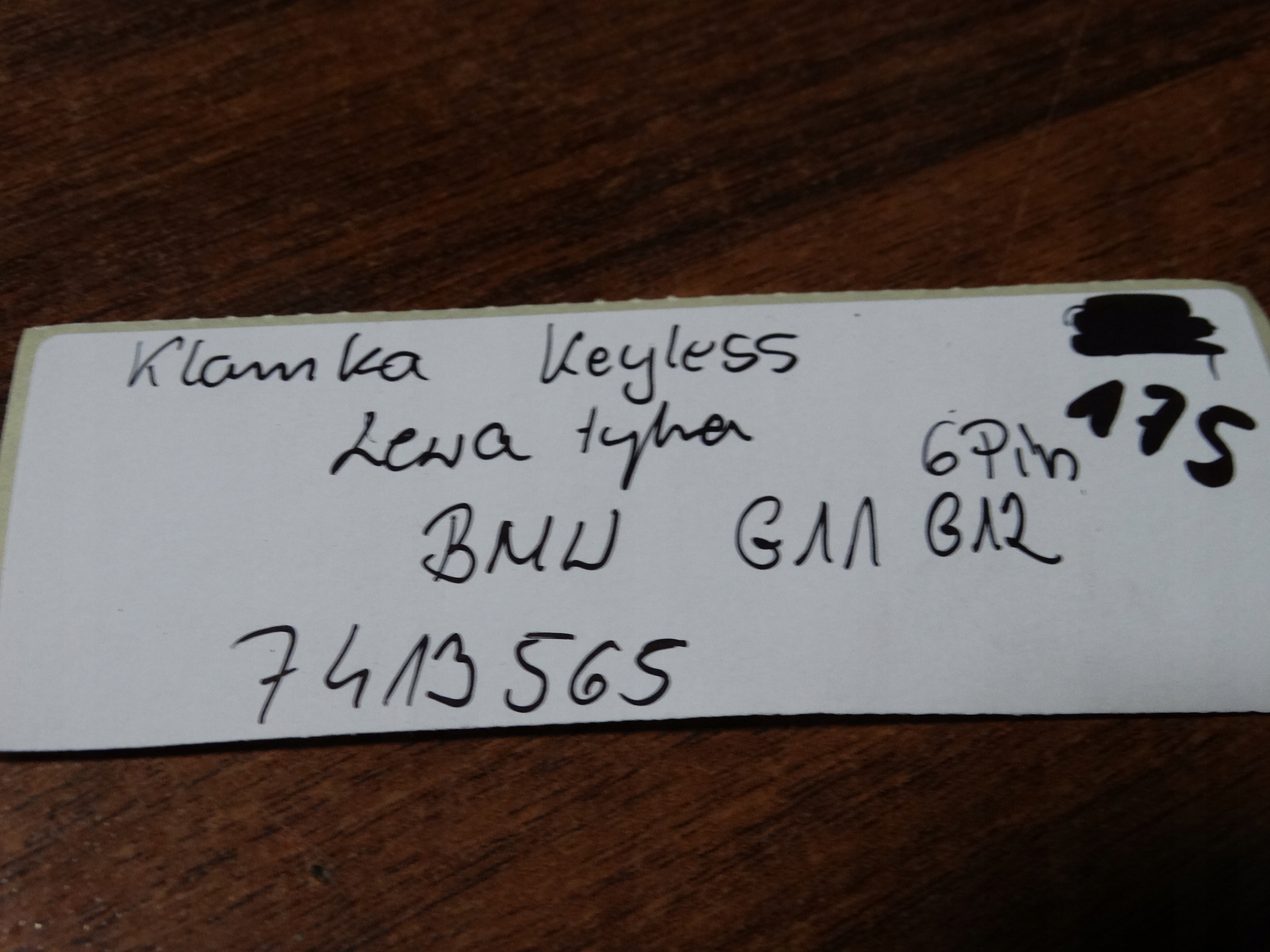 handle door KEYLESS left rear BMW G11 G12 1