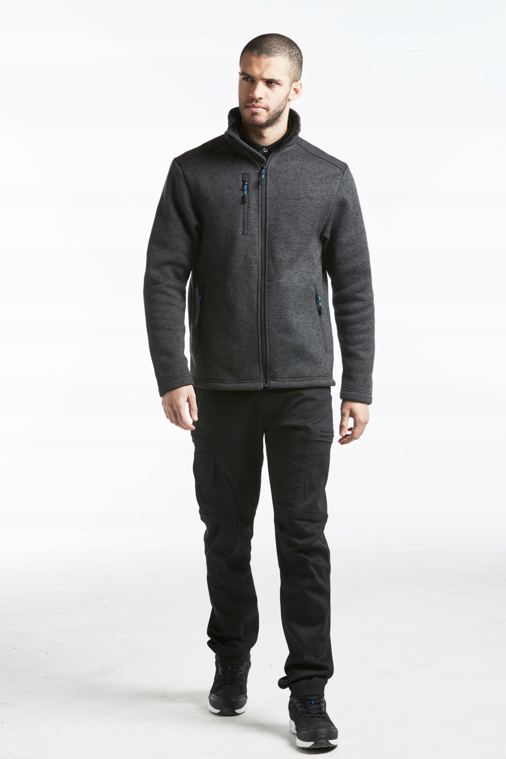 SPODNIE BAWEŁNA SLIM PORTWEST T801 rozm. 62 CZARNE Model T801-CZ