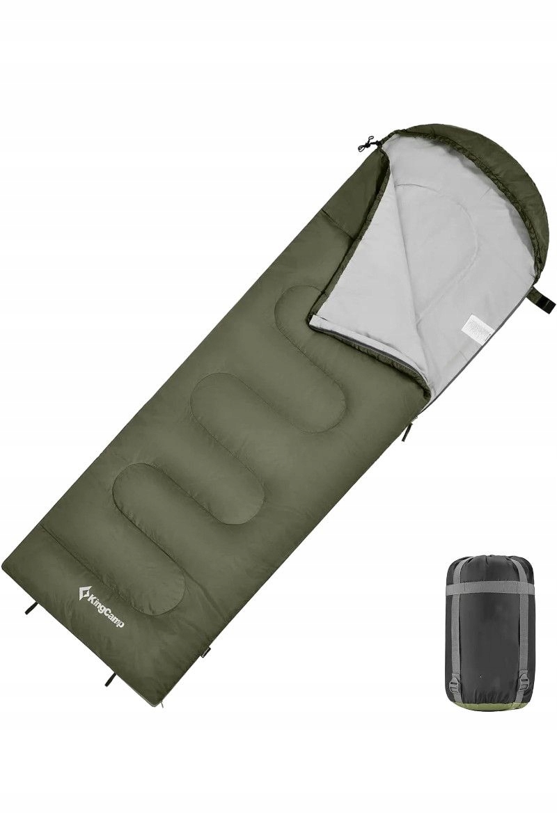 Syntetický turistický spací pytel King Camp Oasis 250 KS3121 220x75 cm levý
