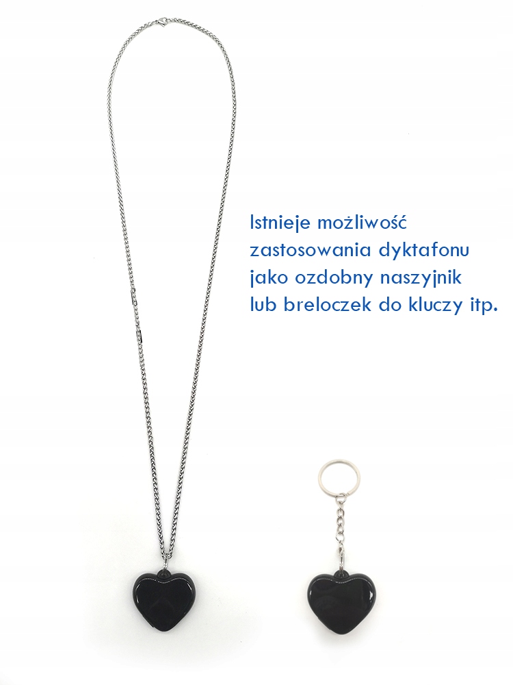 NASZYJNIK MINI DYKTAFON MAŁY PODSŁUCH SZPIEGOWSKI Marka bez marki