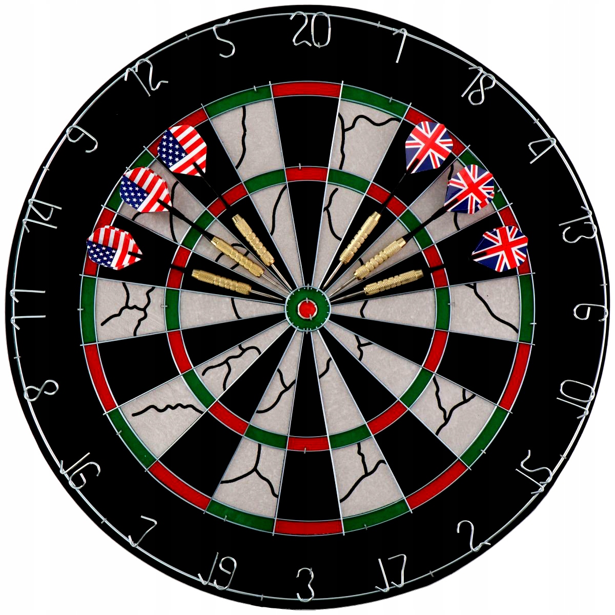 Tarcza Dart Sizalowa 45cm Master Darts Dwustronna Zestaw 6 Rzutek Lotki Gra