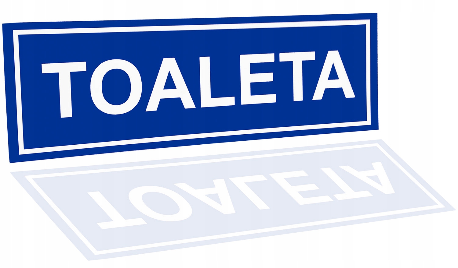 

Tablica Tabliczka Na Drzwi Pcv Toaleta Wc 32x10,5