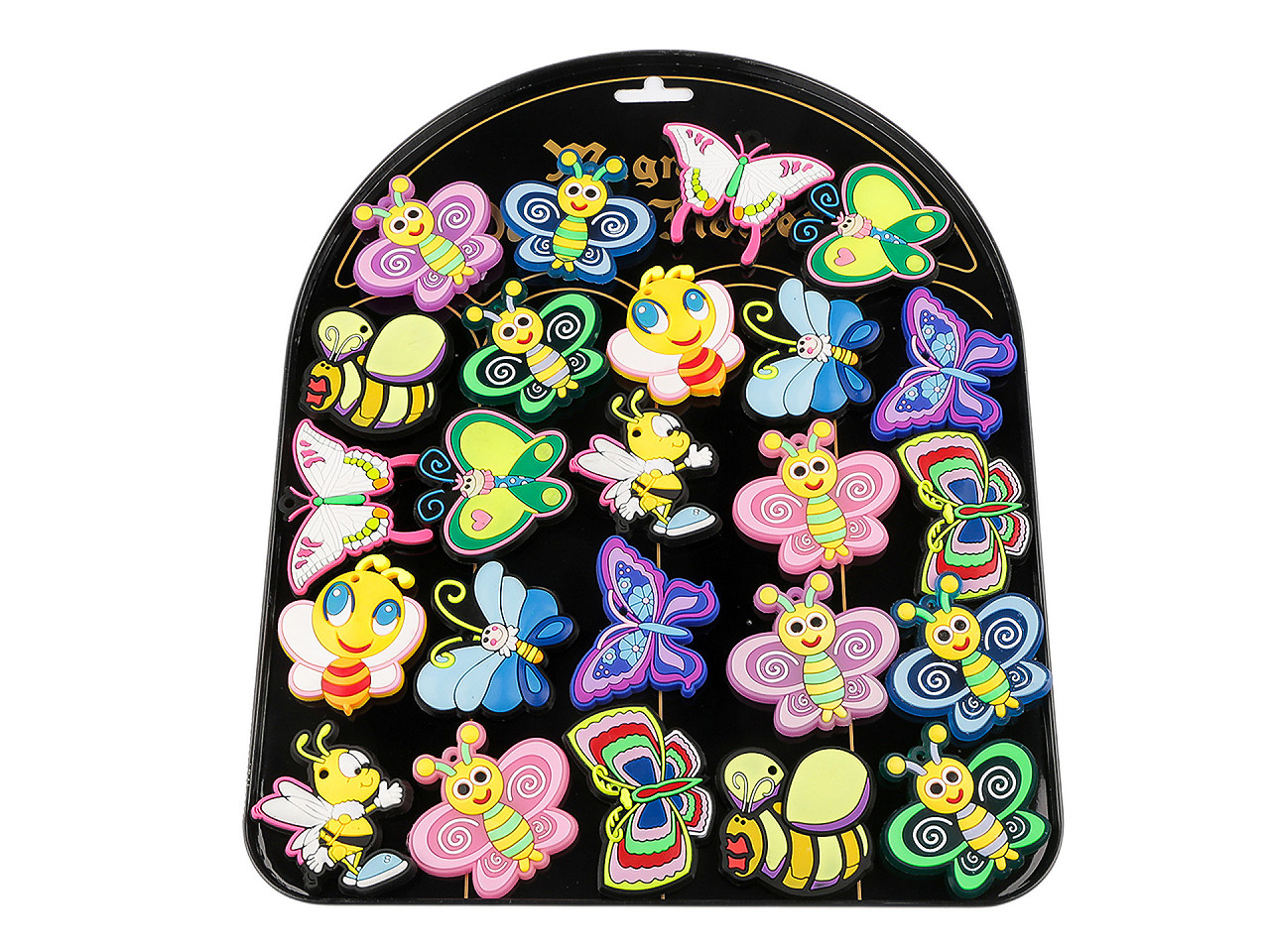 Silikonové magnety motýl 24 ks