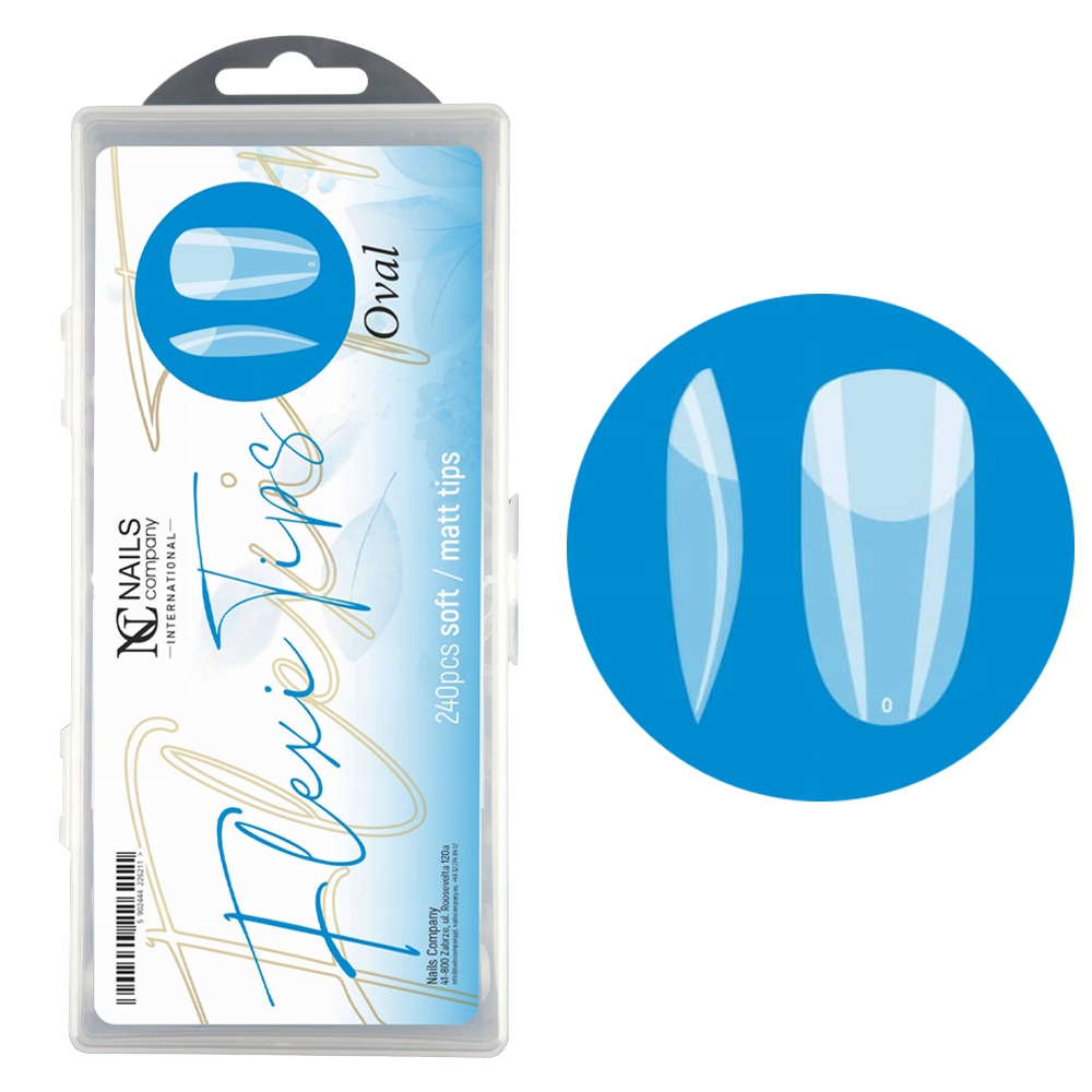 

Nails Company Formy Flexi Tips Oval 240 szt