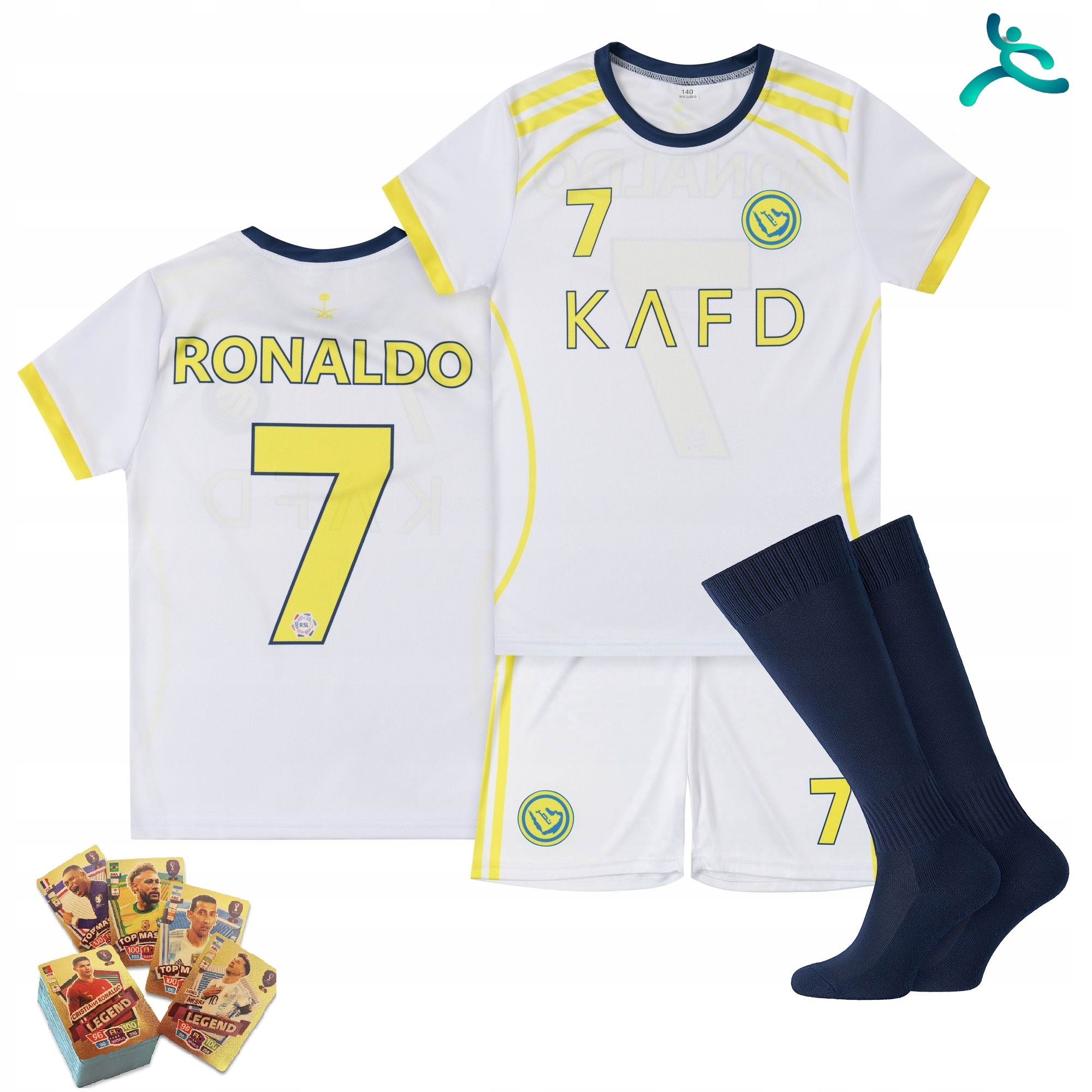 Strój komplet piłkarski Ronaldo rozm. 134