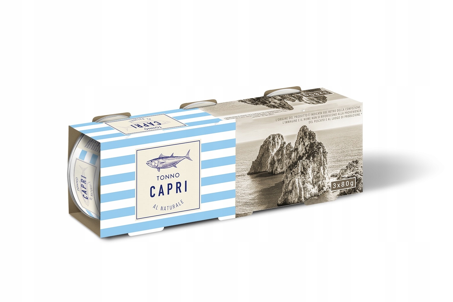 

Tuńczyk w sosie własnym 3x80g Capri