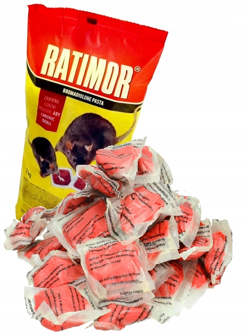 RATIMOR Trutka miękka / pasta 1kg Bromadiolone