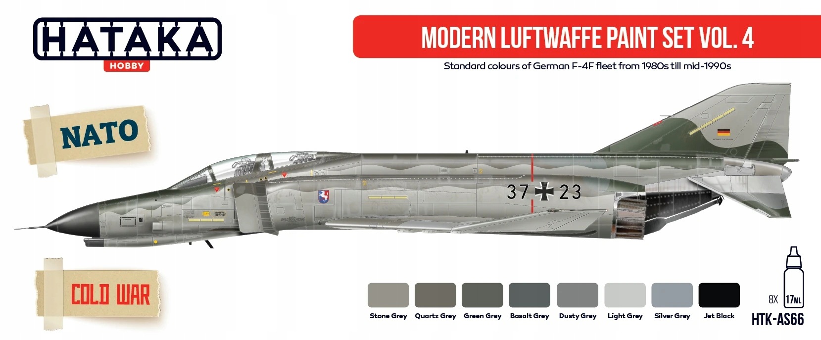 Sada barev Hataka Modern Luftwaffe vol. 4 AS66 8x17 ml