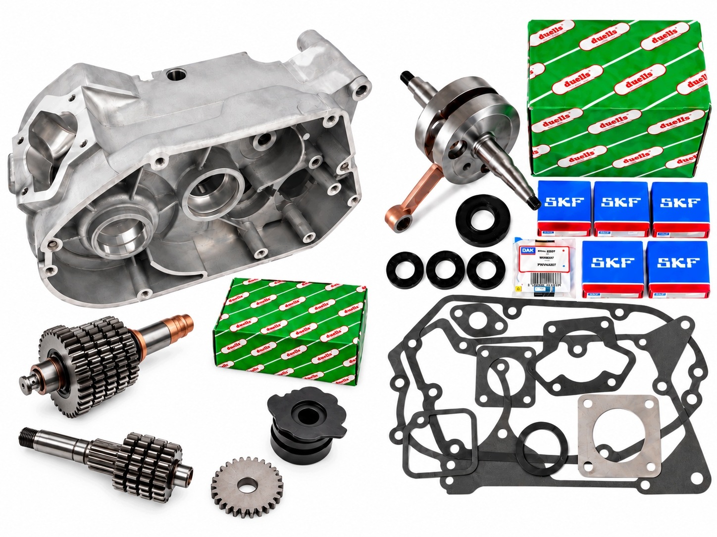 Nový Duells Motor Sada Pro Opravu Hřídele Karteru Převodovka Simson S51