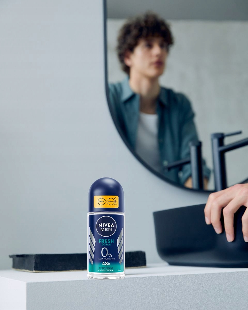 Antyperspirant w kulce NIVEA MEN Fresh Ocean 50ml Forma W kulce