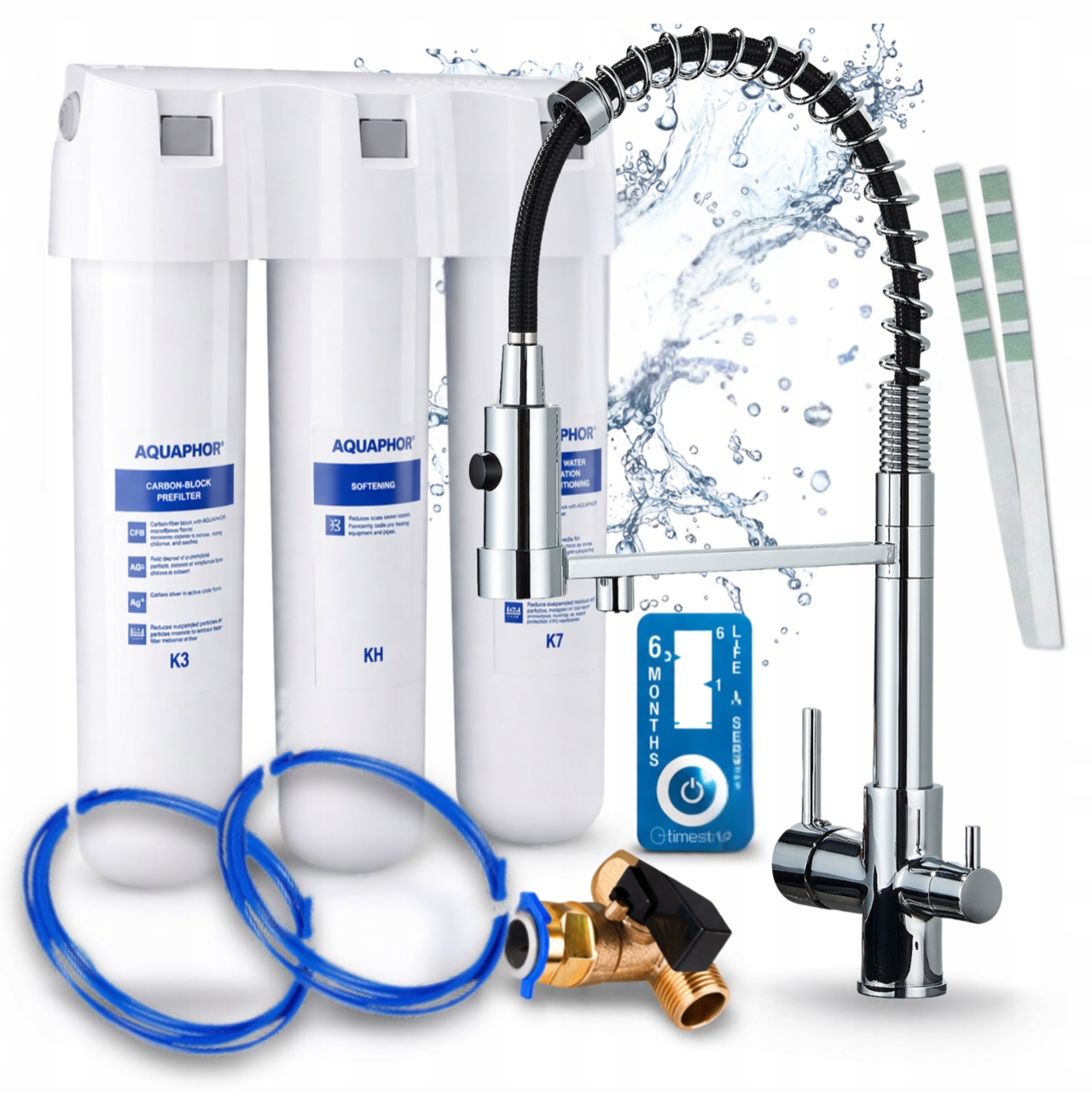 Systém Úpravy Pitné Vody Aquaphor Křišťál H S Kuchyňským Kohoutkem, Stříbrný