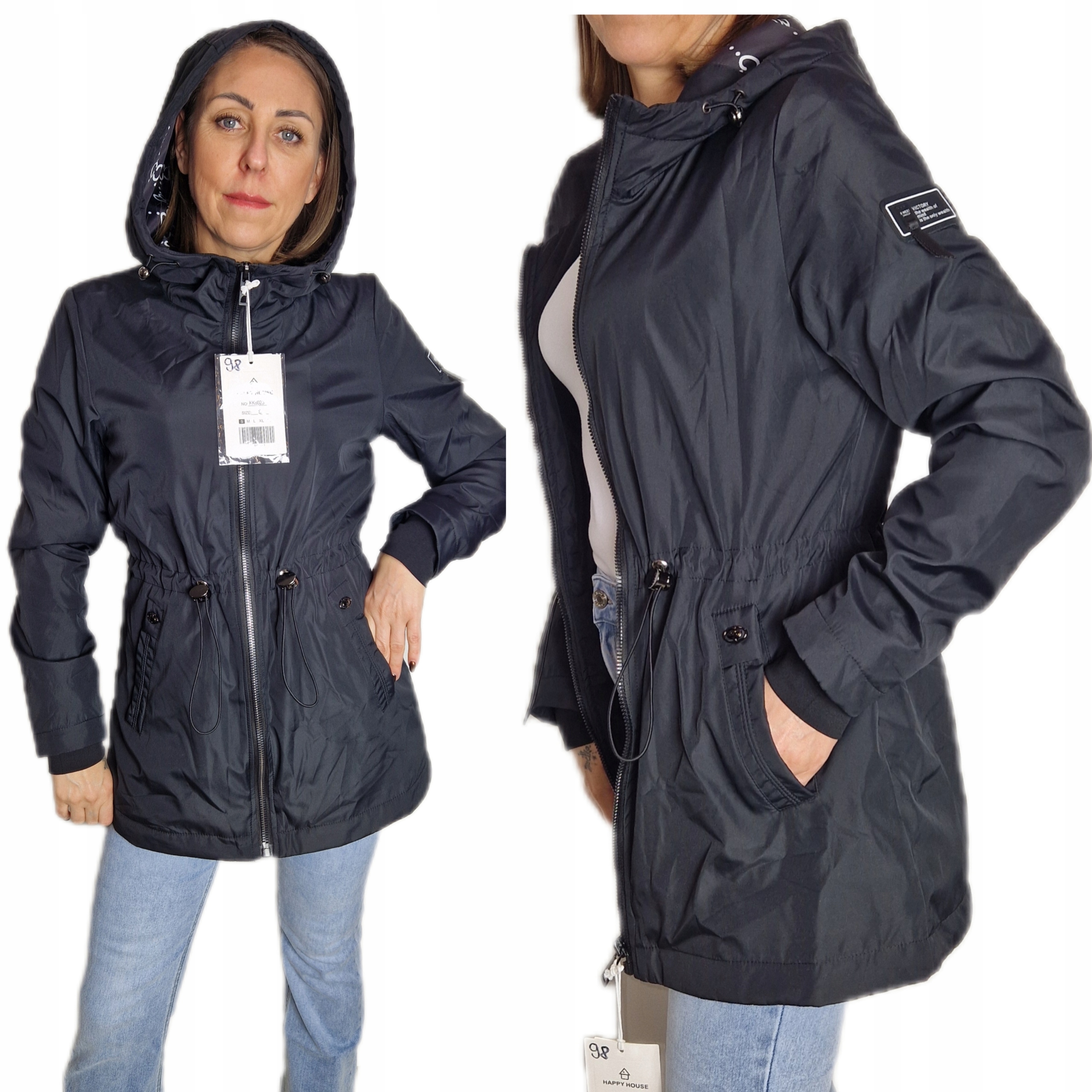 Dámská bunda Větrovka s kapucí Jaro Podzim