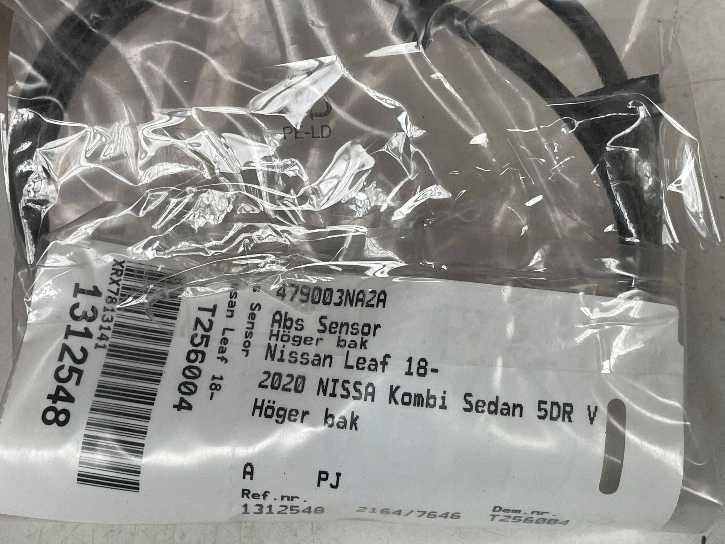 Sensor ABS heck NISSAN LEAF II (ZE1) 479003NA2A @M