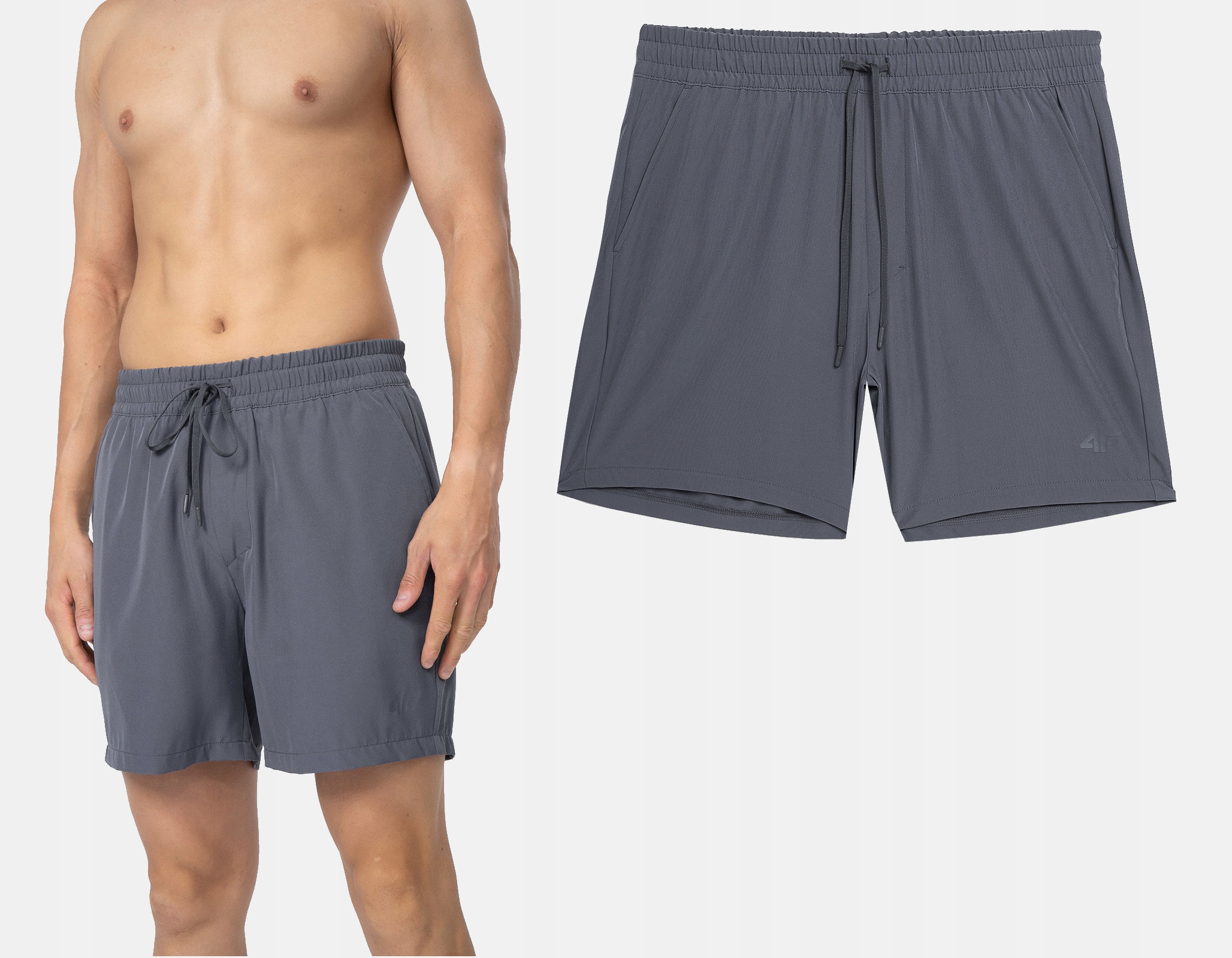 4F SPODENKI MĘSKIE SZORTY PLAŻOWE KĄPIELOWE Wzór dominujący bez wzoru