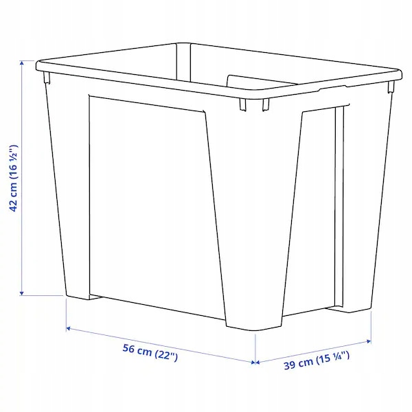 IKEA pojemnik pudełko SAMLA 56x39x42cm /65l Marka IKEA