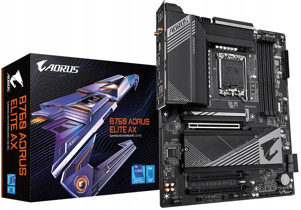 Płyta główna Atx Gigabyte B760 Aorus Elite Ax DDR5 Nowa Wifi Bt
