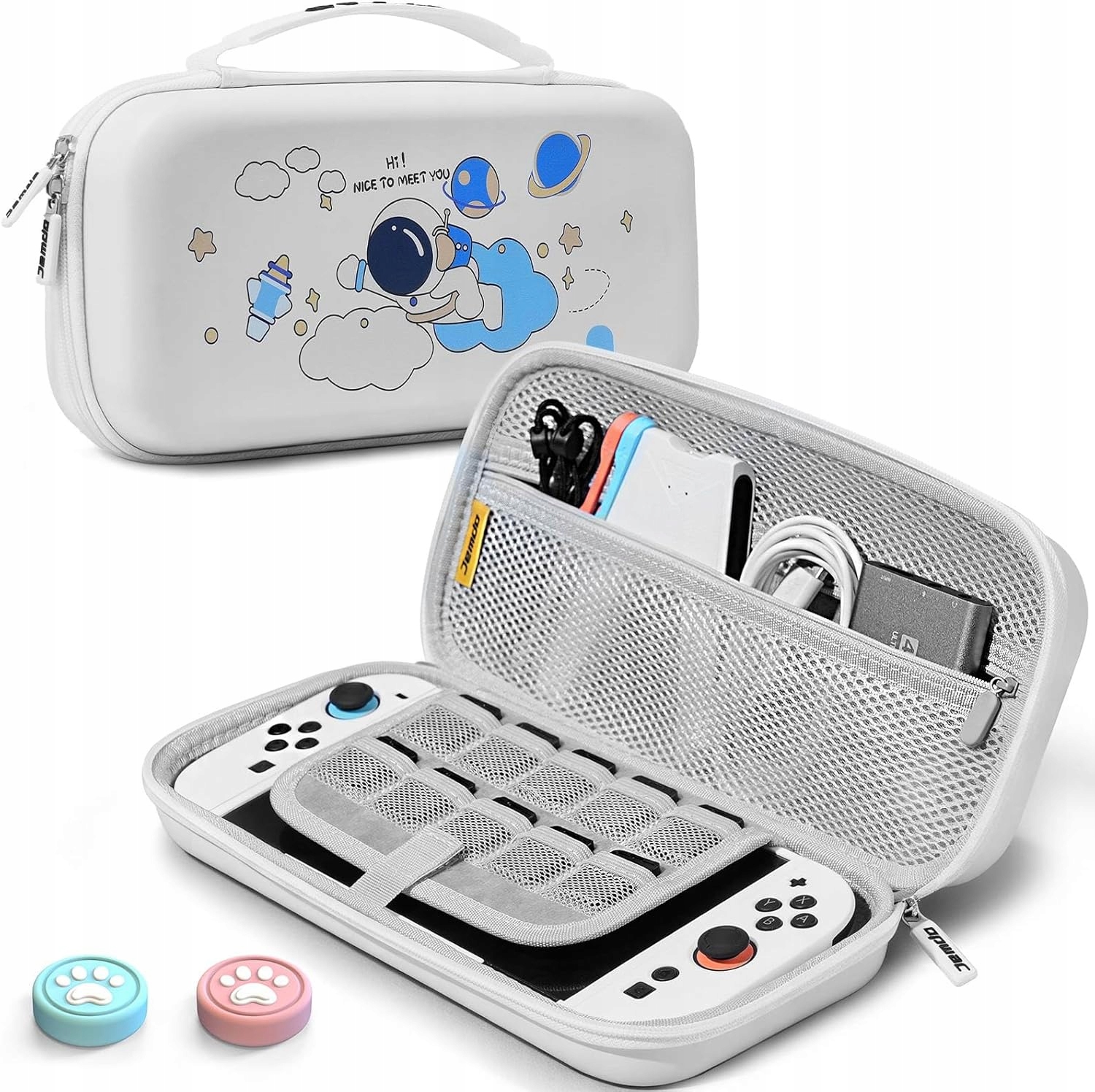 Etui Nintendo Switch 2 futerał 10 gier akcesoria astronauta podróżne