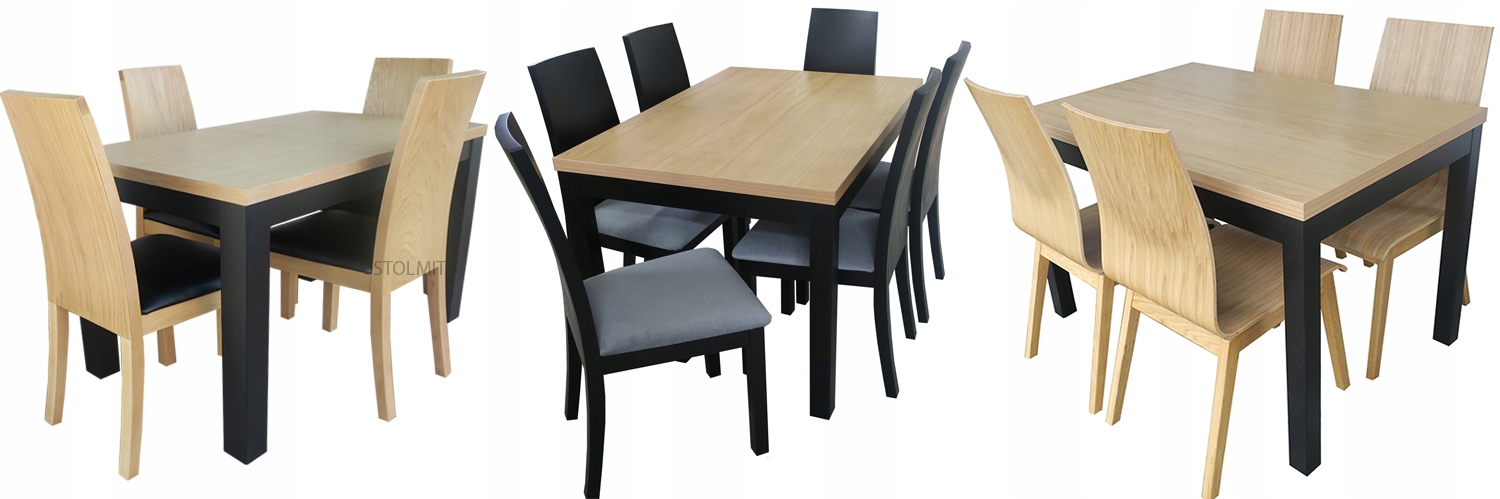 Stół biały POŁYSK 140x80 +2x50 / 120x80 wymiar Maksymalna długość rozłożonego stołu 220 cm