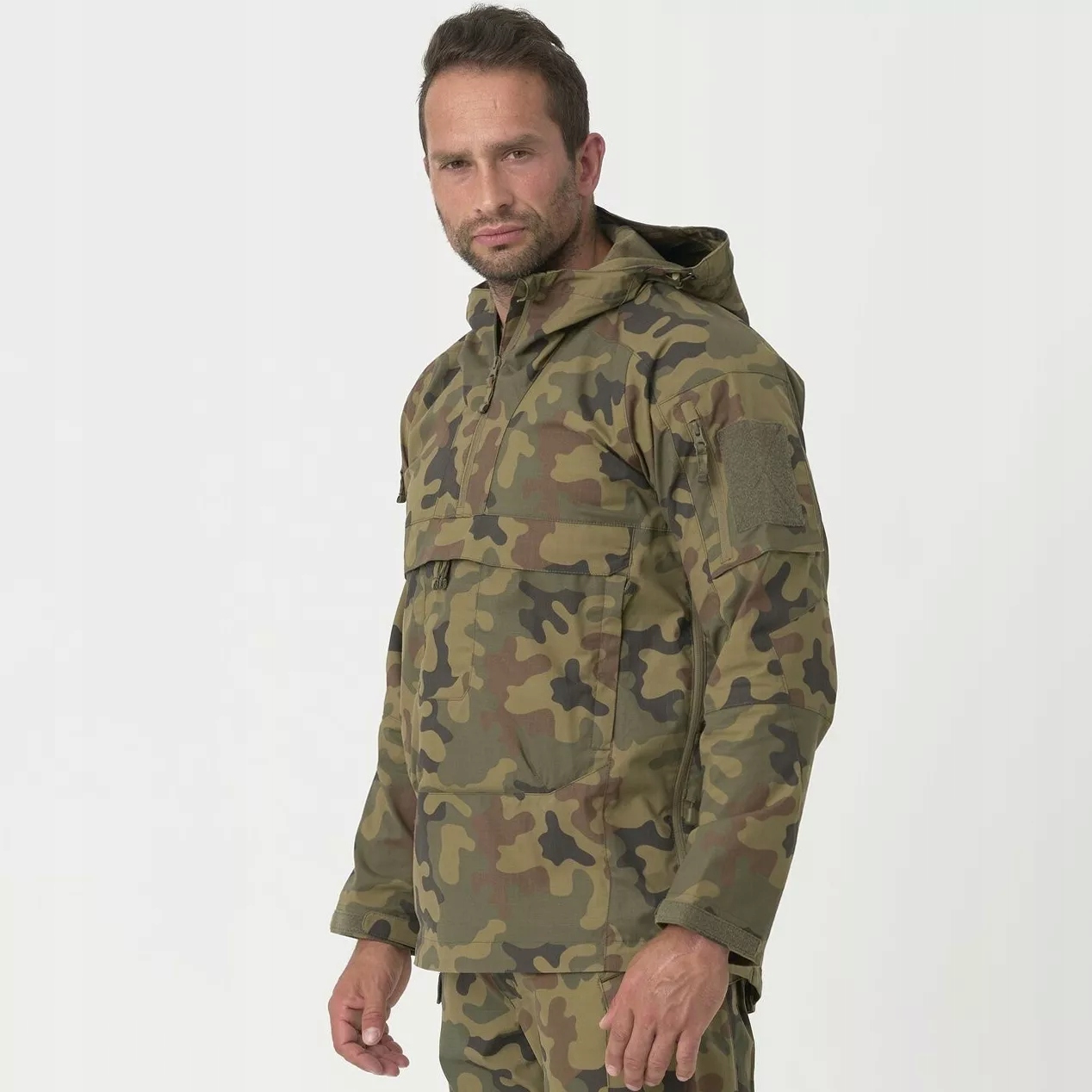 Taktická vojenská bunda Anorak s kapucí Unisex Pl Woodland vz.93 M