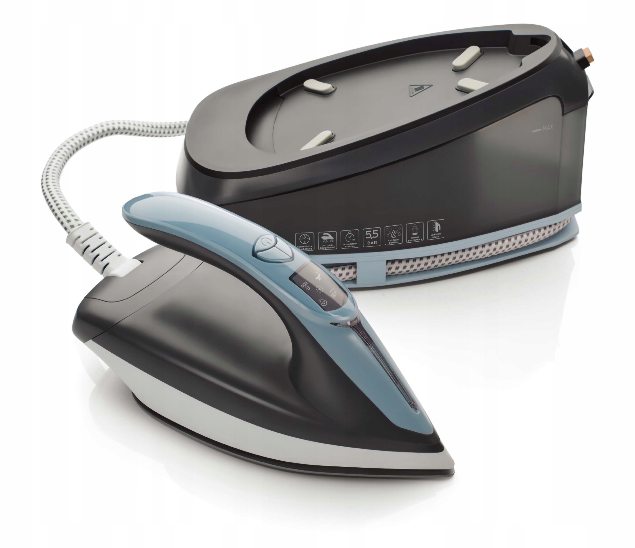 Generator Pary Żelazko Stacja Parowa 3200W Ceramiczne 5,5 bara 120 g/min