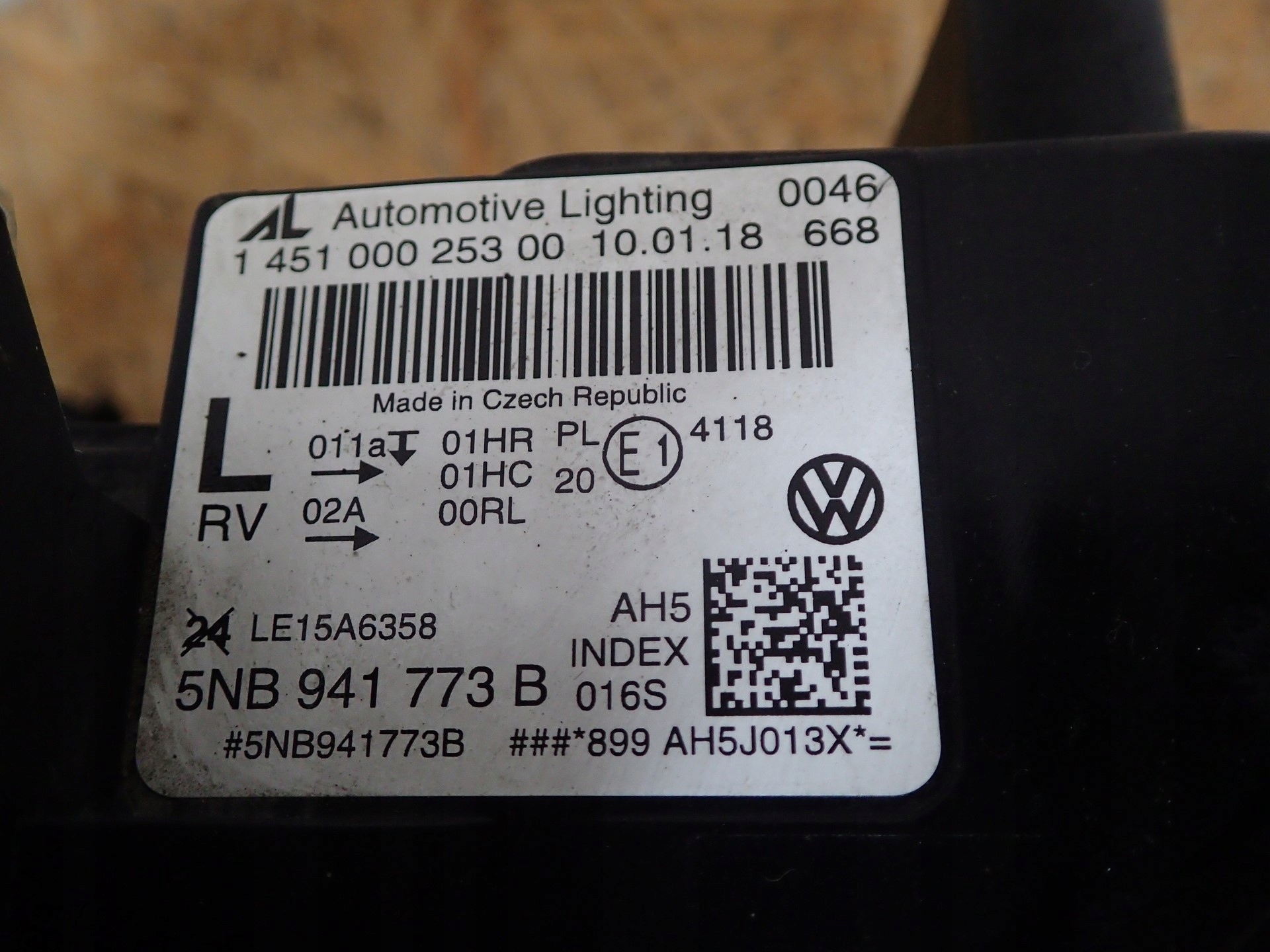 light left FULL LED VW TIGUAN 2 II 5NA 5NB941773B