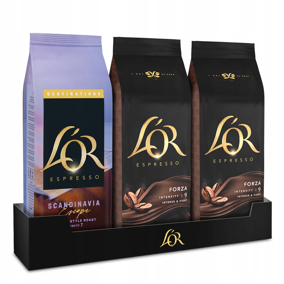 Kawa ziarnista L'or Espresso Forza 2x500g Scandinavia Escape 450g [1450g]