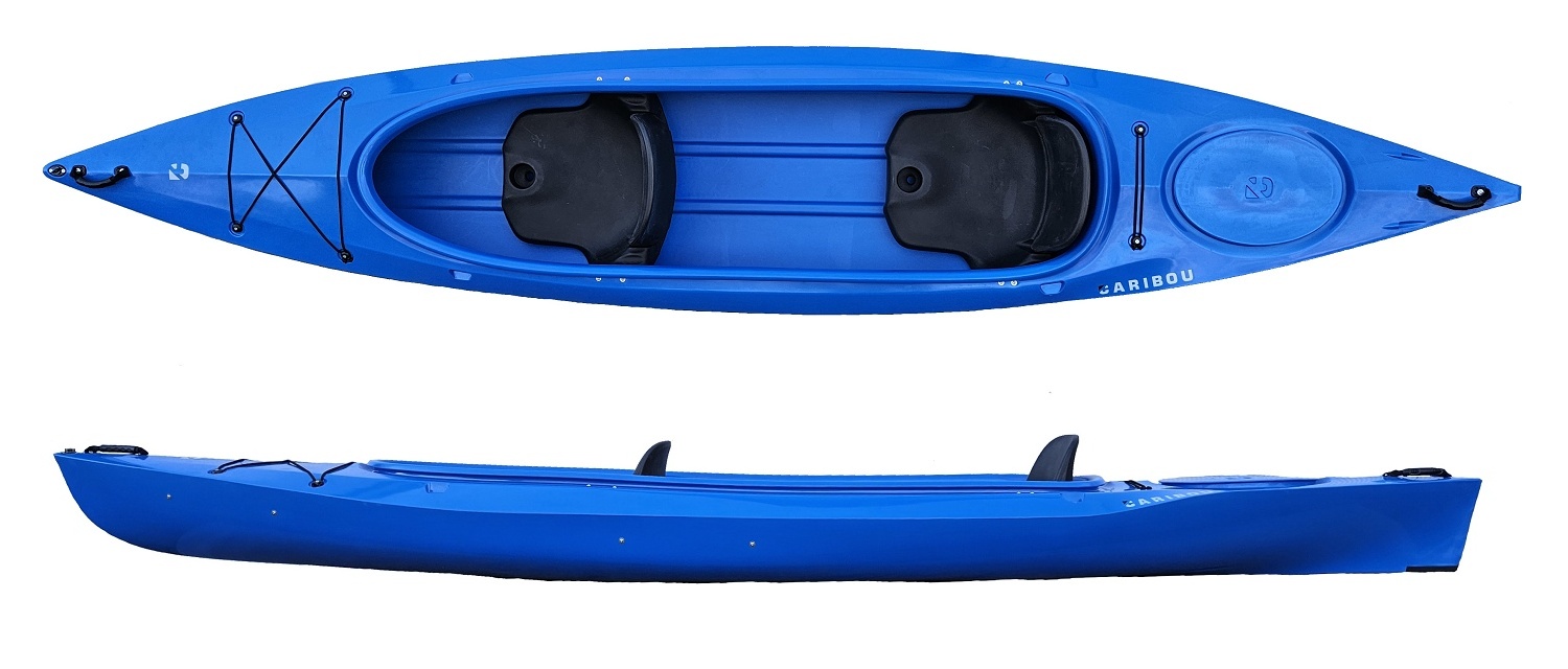 Dwuosobowy Kajak Turystyczny Caribou Adventure Stabilny Rodzinny Dwójka