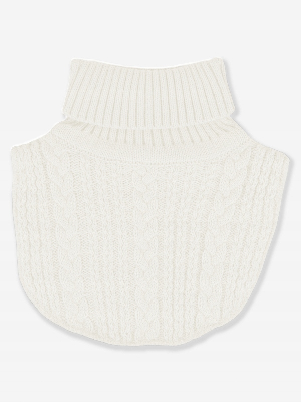 KOMIN ZIMOWY Z GOLFEM DWUWARSTWOWY OCIEPLANY POLAREM WARKOCZ ecru 3-8 V019B Marka Noviti