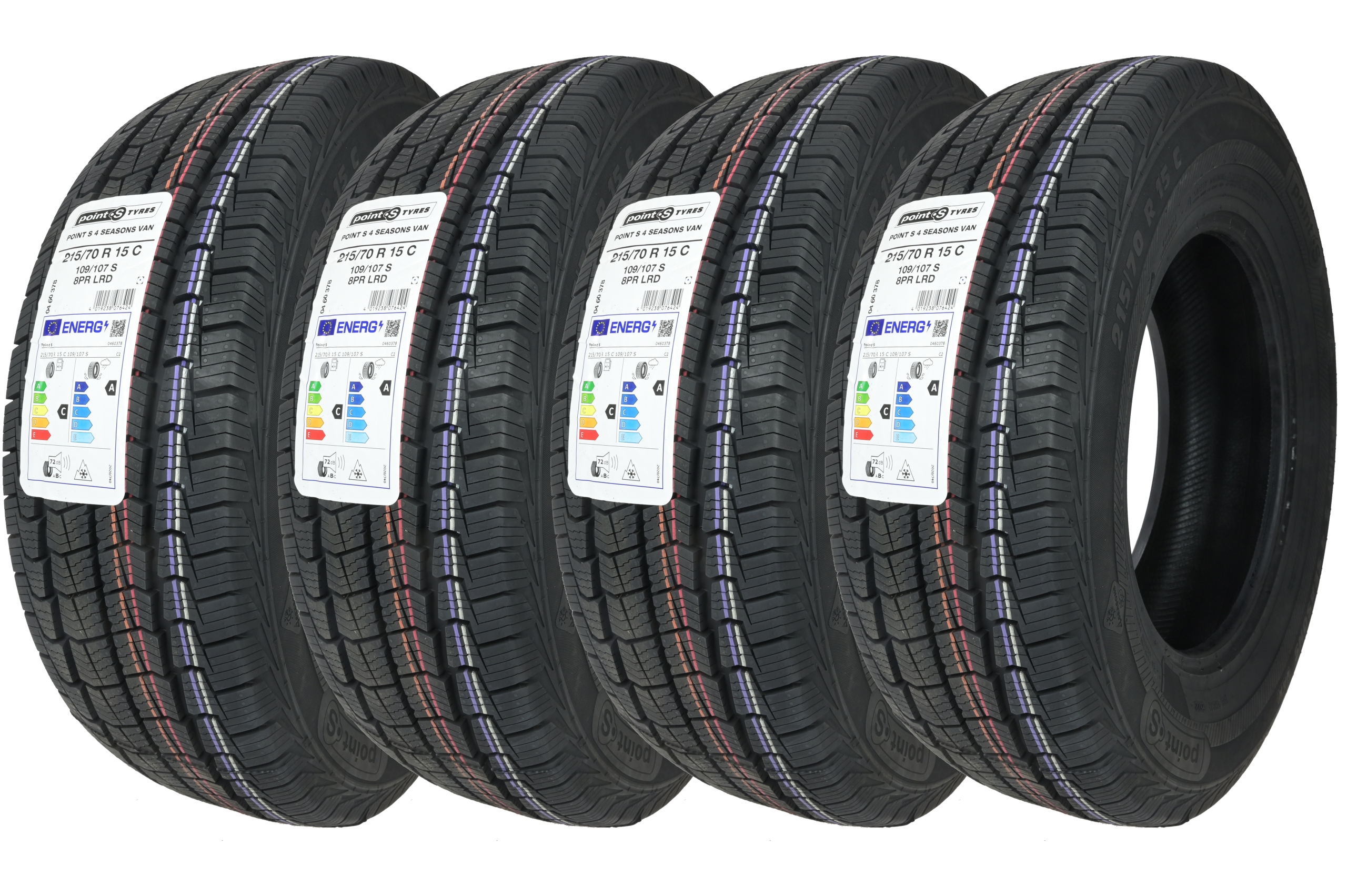 

4 x 215/70R15C 109/107S Point S Całoroczne