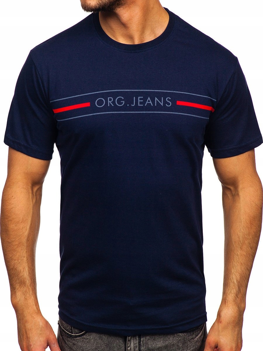 

T-shirt Męski Koszulka Granatowa 14802 Rozmiar_xl