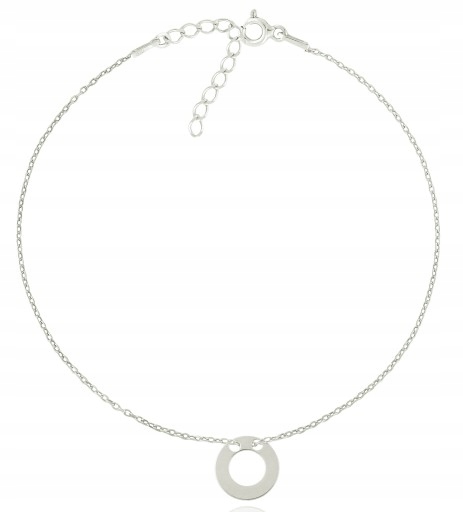 

Srebrna bransoletka na rękę Celebrytka Kółeczko