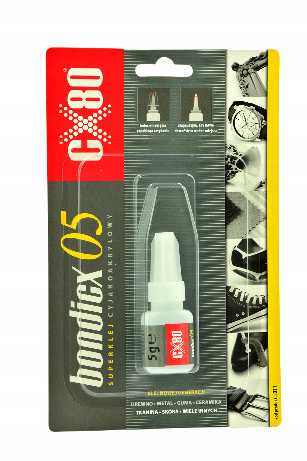 

CX80 BONDICX05 Klej Cyjanoakrylowy Błyskawiczny 5g