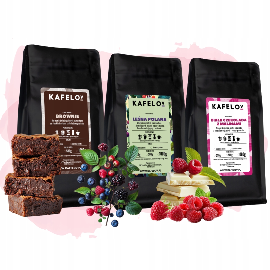 Levně Sada chuťových káv 3 x 250 g