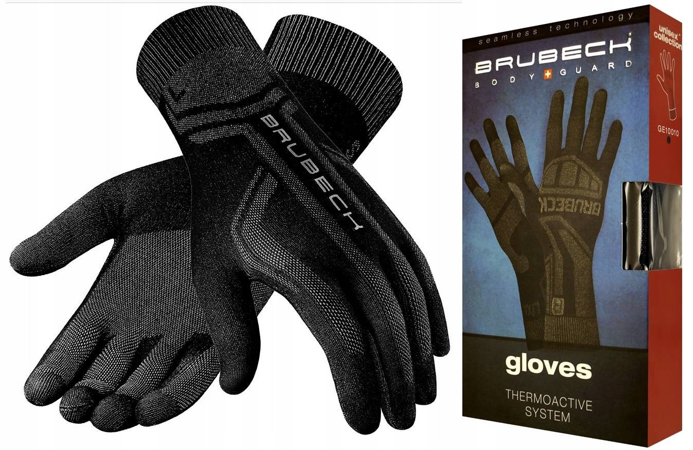 RĘKAWICZKI NA MOTOR Brubeck TERMOAKTYWNE Rękawice na motocykl -L-XL