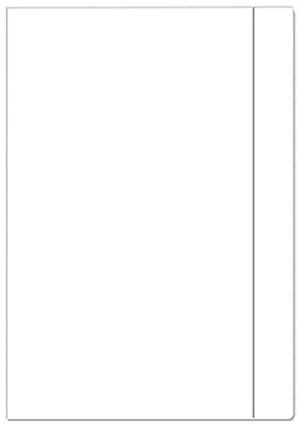 TECZKA RYSUNKOWA A4 Z GUMKĄ BIAŁA