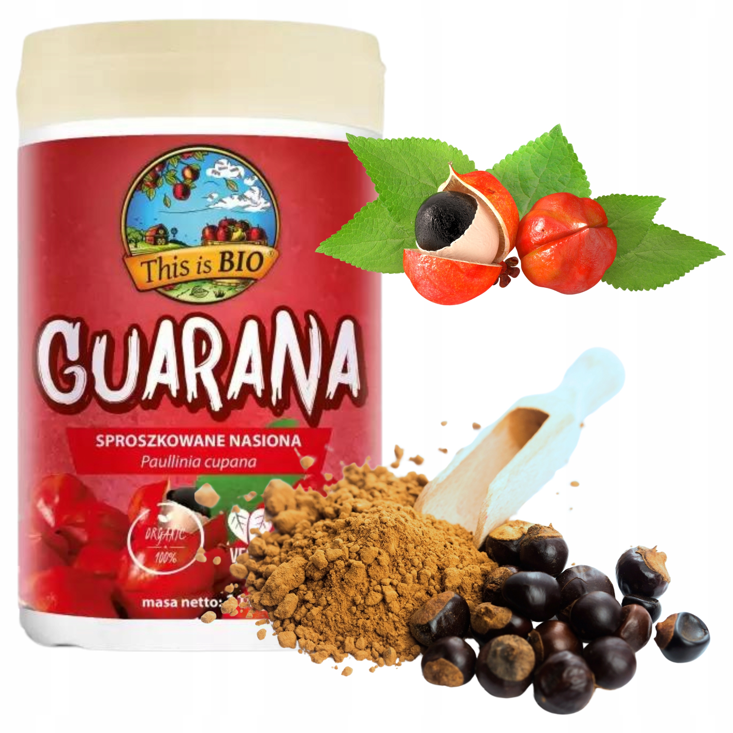 Levně Guarana Bio s certifikátem prášková přírodní energetika bez přísad