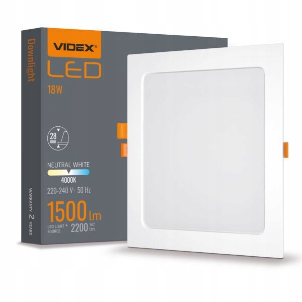 

Panel Led Oprawa Podtynkowa Plafon 18W 4000K