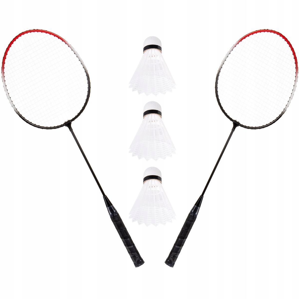 ZESTAW DO BADMINTONA ENERO PALETKI RAKIETKI LOTKI POKROWIEC