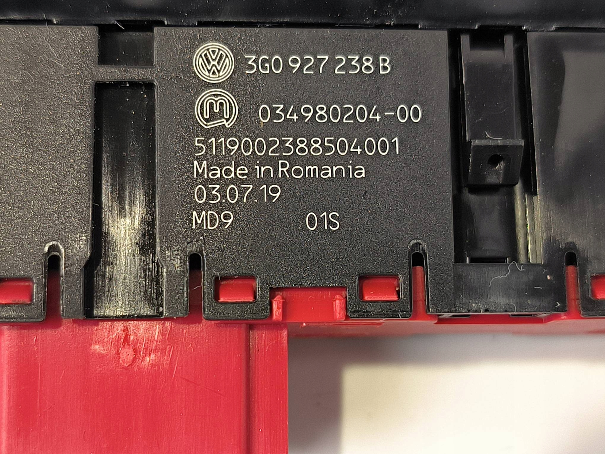 button 3G0927238B VOLKSWAGEN PASSAT B8 LIFT