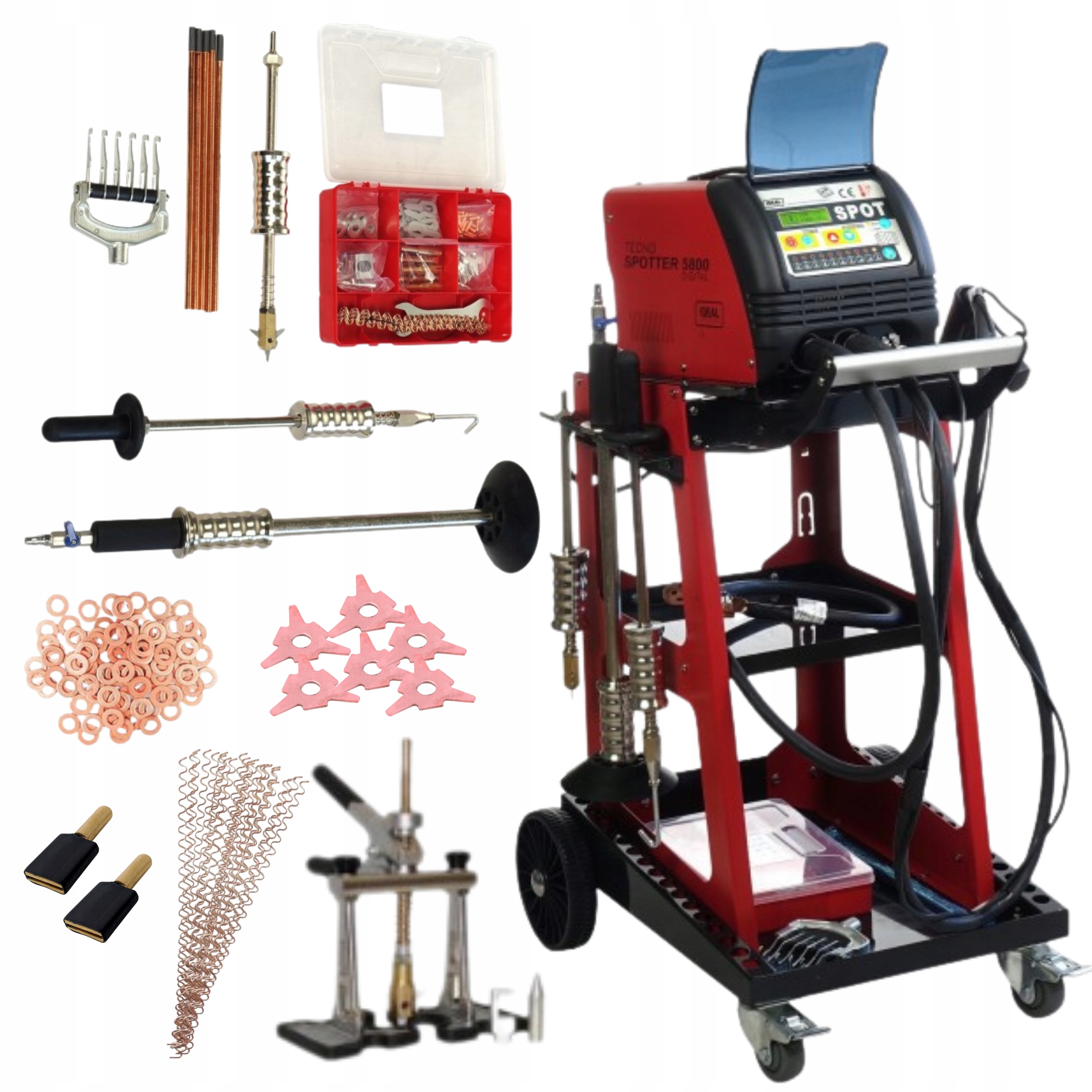 Spotter Blacharski zgrzewarka Tecno 5800 Max Digital Quickpuller 3800A 400V